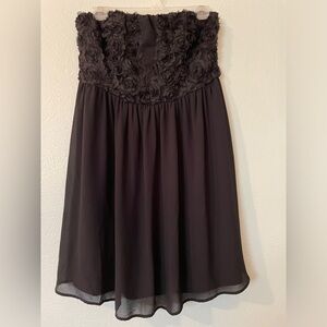 Black Strapless Mini Babydoll  Empire‎ Waist DressYa Los Angeles